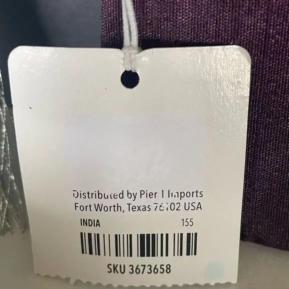 NWT Pier One Virgo Beaded Coin purse with zipper, tassel, & embroidered “Virgo” - Picture 8 of 8